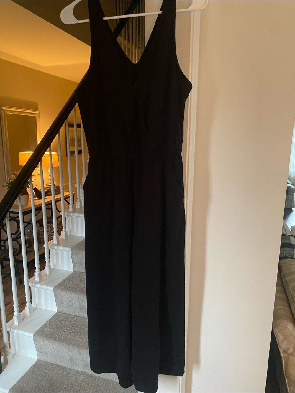 Old Navy Black Sleeveless V-Neck Romper
